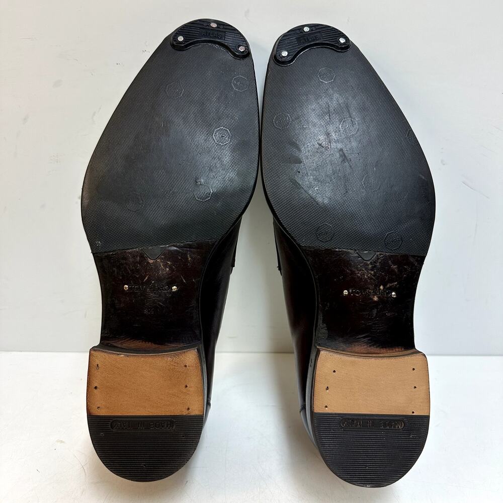 RESOLED Tom Ford Penny Loafer Burgundy Calf Made in Italy UK 9.5 US 10.5 D - Picture 2 of 12